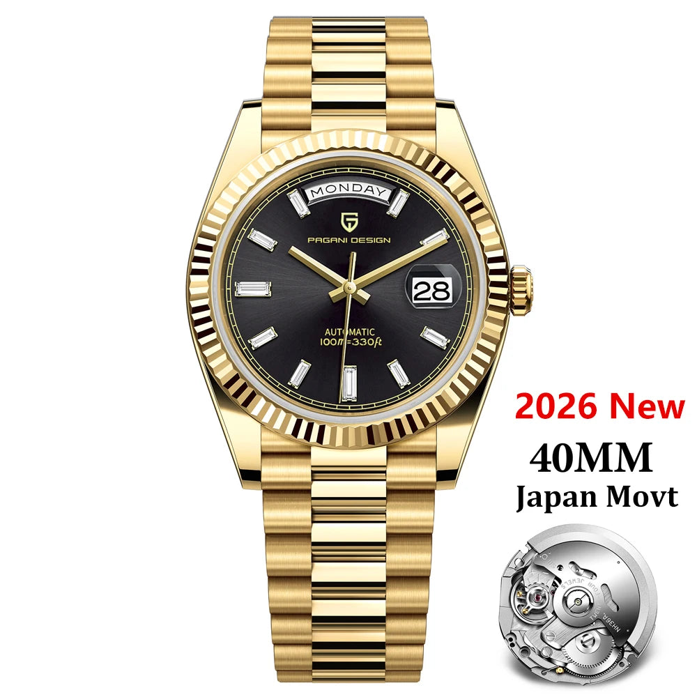 Men's Automatic Mechanical Watch With Sapphire Crystal