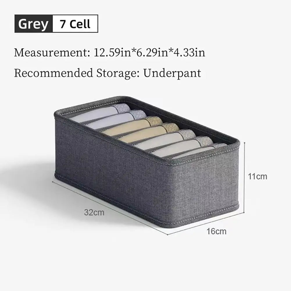 Foldable Fabric Underwear Drawer Organizer Box