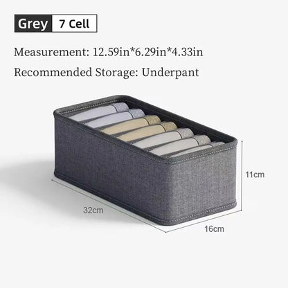 Foldable Fabric Underwear Drawer Organizer Box