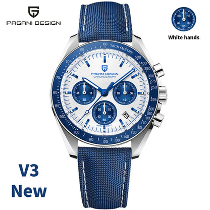 Men’s Moon Chronograph Watch Quartz With Sapphire