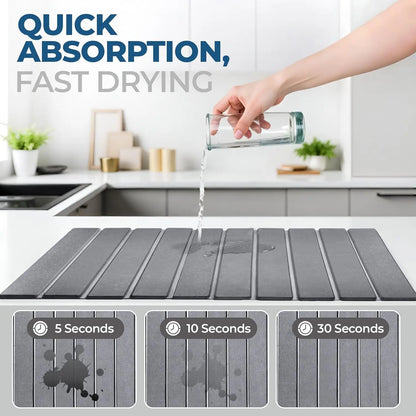Stone Dish Drying Mat for Kitchen Counter – Quick-Dry