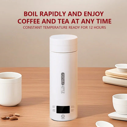 Portable Electric Travel Kettle Thermal Bottle Cup