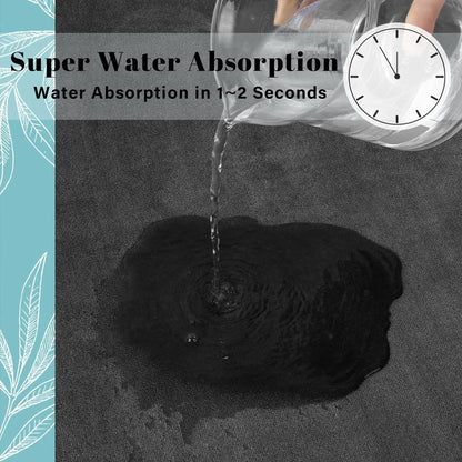 Super Absorbent Bathroom Floor Mat – Non-Slip Suede