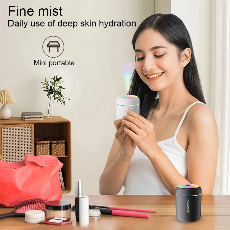 Mini USB Cool Mist Humidifier And Aroma Diffuser