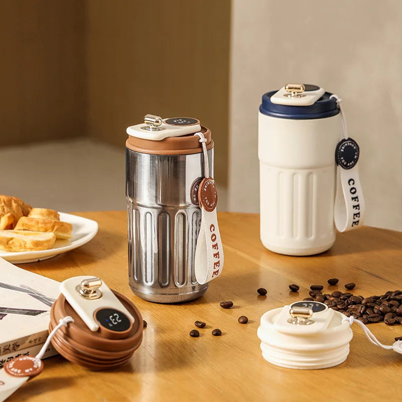 Smart Temperature Display Vacuum Thermos Bottle 450 ml