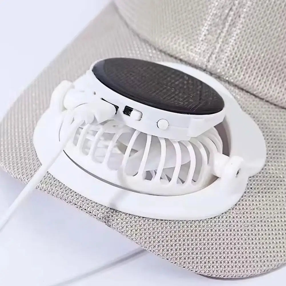 Solar Fan Sun Hat Baseball Cap with USB Charging
