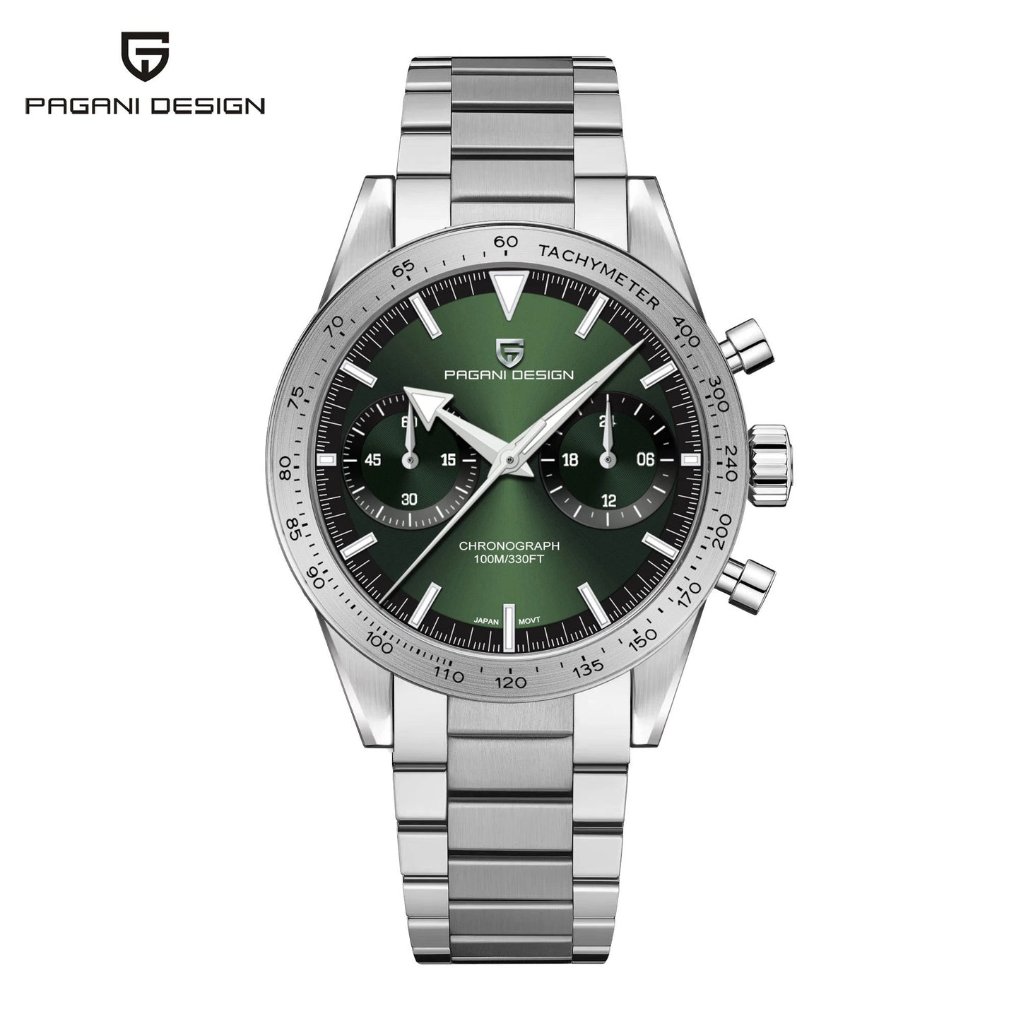 Men’s Retro Chronograph Quartz Watch With Sapphire Glass