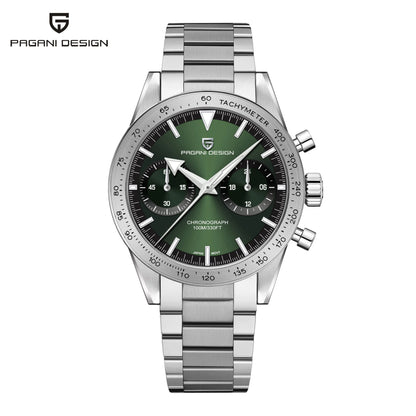 Men’s Retro Chronograph Quartz Watch With Sapphire Glass