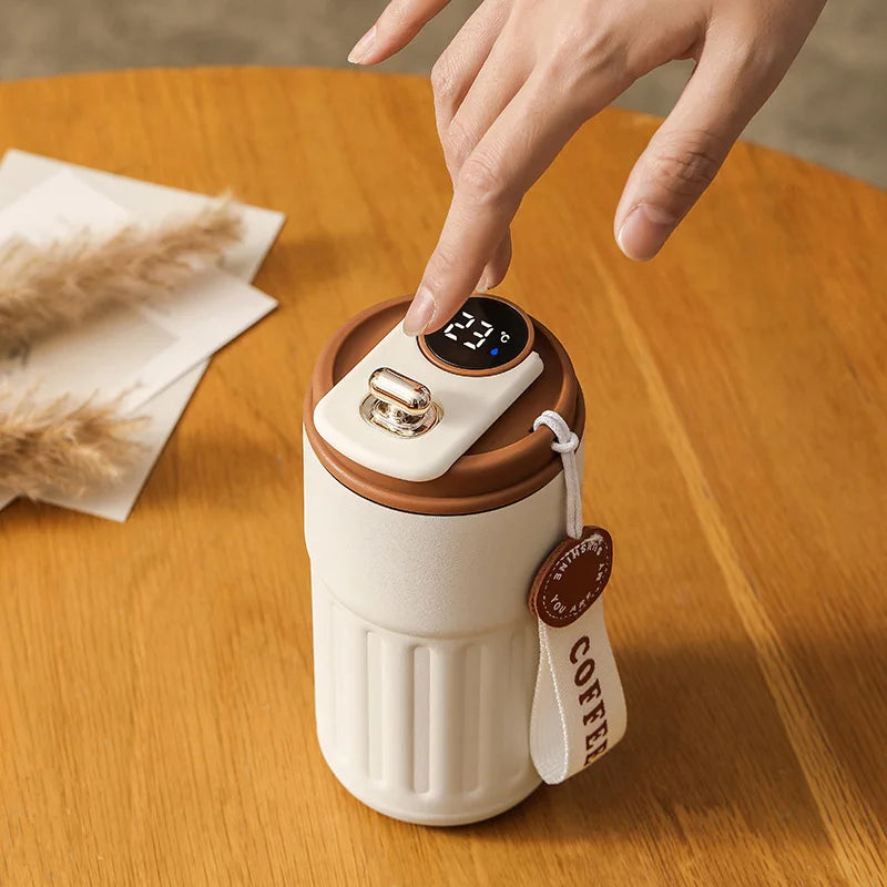 Smart Temperature Display Vacuum Thermos Bottle 450 ml