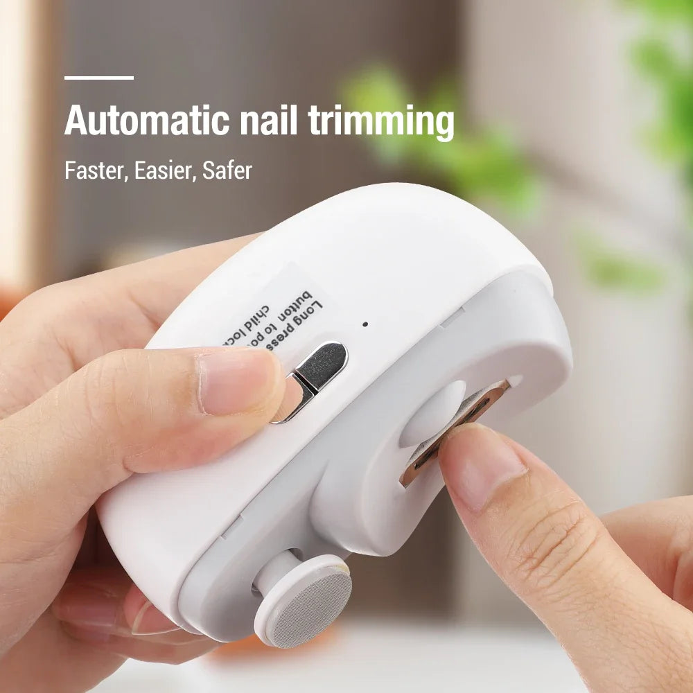 Electric Nail Clipper With Light – Rechargeable Trimmer