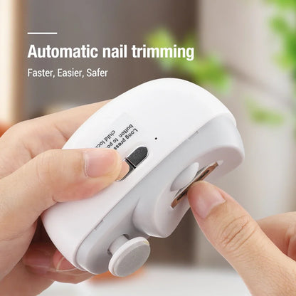 Electric Nail Clipper With Light – Rechargeable Trimmer