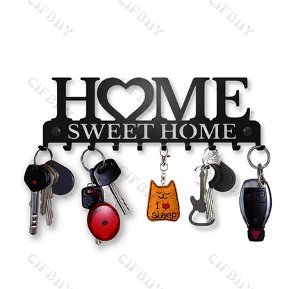 Metal Wall Key Holder Rack – Decorative Wall Hooks