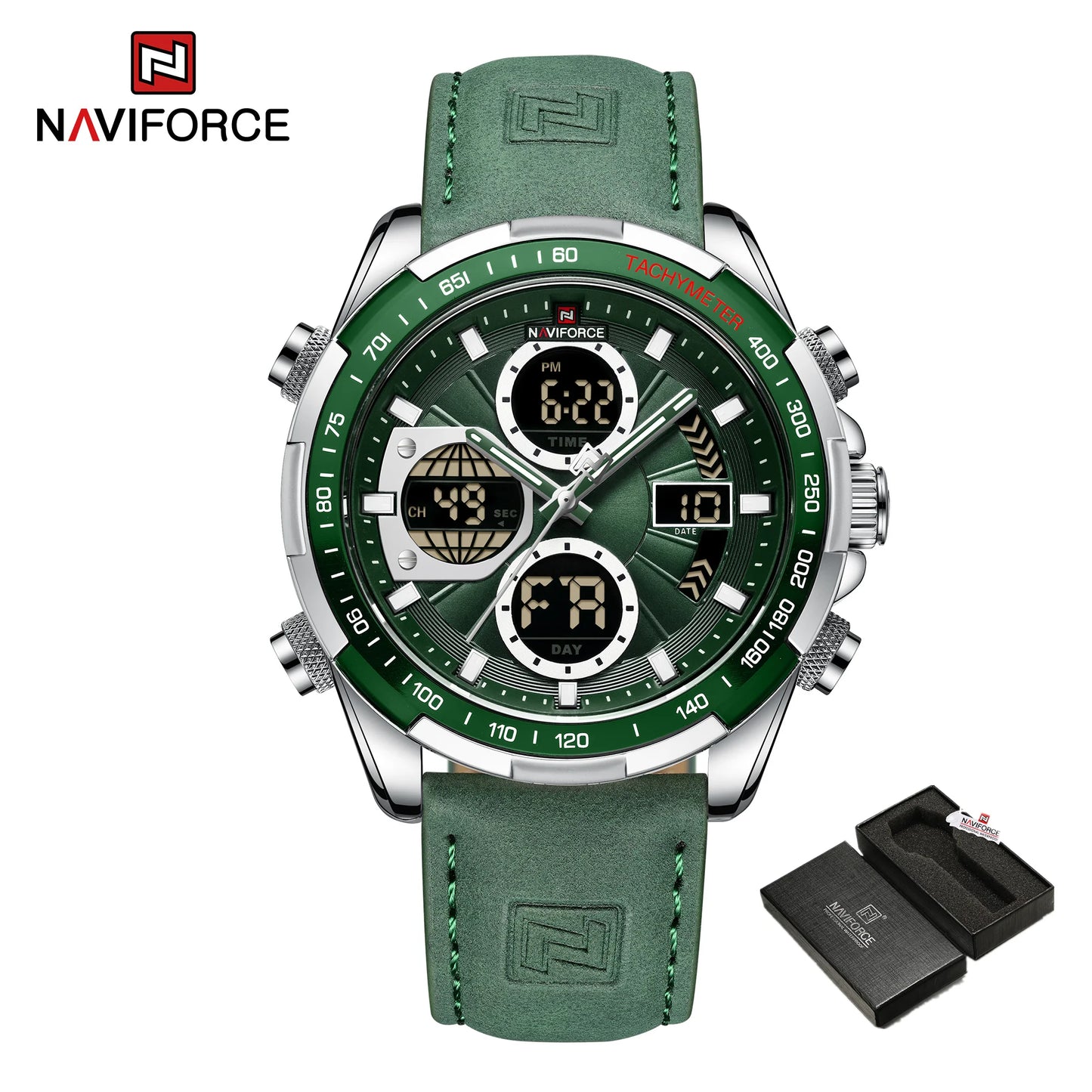 Men’s Military Chronograph Watch Quartz Analog-Digital