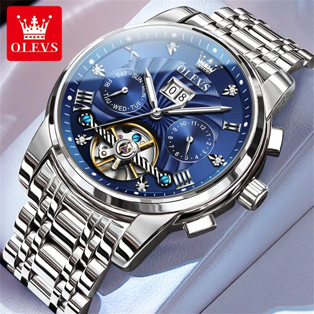 Men’s Automatic Tourbillon Luxury Mechanical Watch