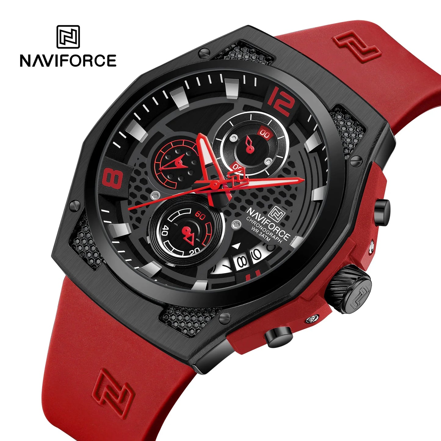 Men’s Sport Quartz Watch With Silicone Strap