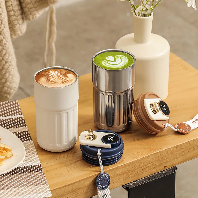 Smart Temperature Display Vacuum Thermos Bottle 450 ml