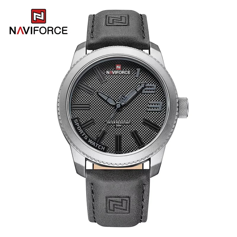Men’s Sport Quartz Watch With PU Strap, 46 mm Dial