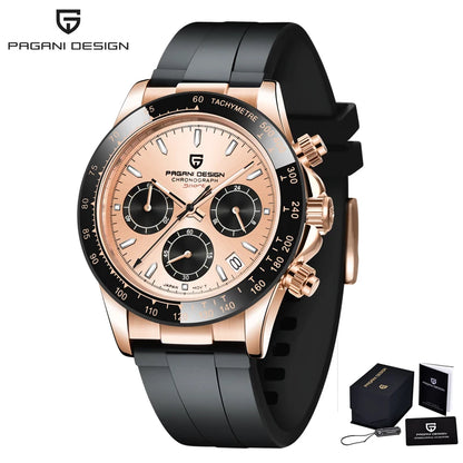 Men’s Stainless Steel Chronograph Watch With Sapphire