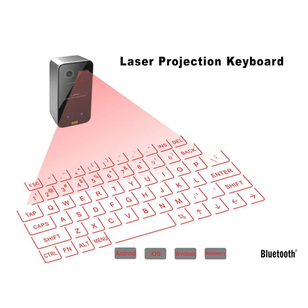 Wireless Laser Projection Keyboard for Mobile Devices