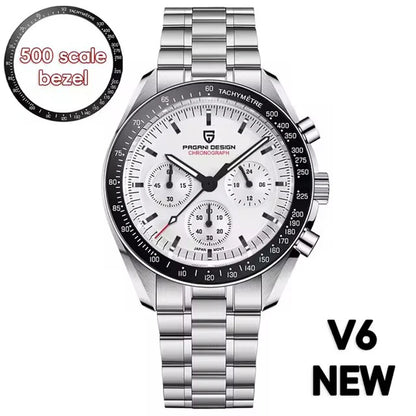 Men’s Moon Chronograph Watch Quartz 100M Waterproof