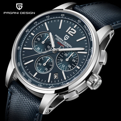 Men’s Quartz Chronograph Watch Sapphire Crystal 10 Bar