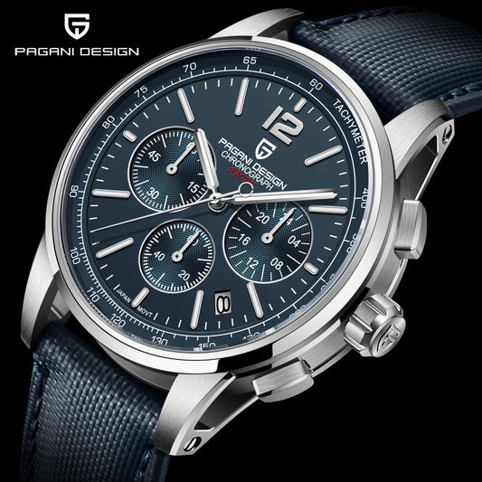 Men’s Quartz Chronograph Watch Sapphire Crystal 10 Bar