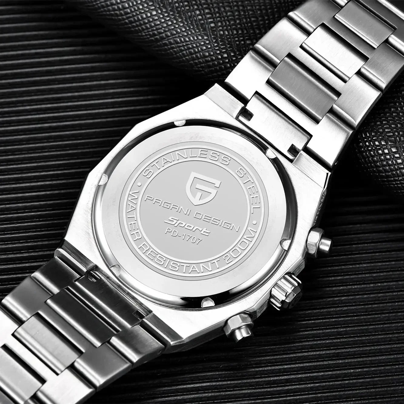 Men’s Quartz Chronograph Watch Sapphire 200M Water Resistant