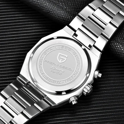 Men’s Quartz Chronograph Watch Sapphire 200M Water Resistant
