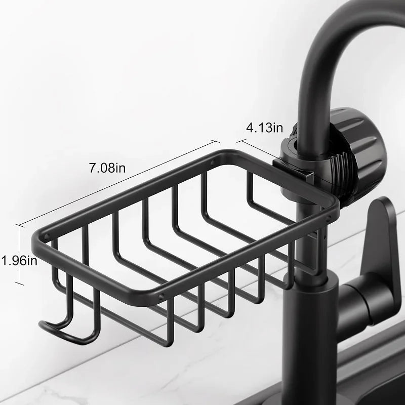 Faucet-Mounted Shower Shelf Bathroom Soap Organizer Rack