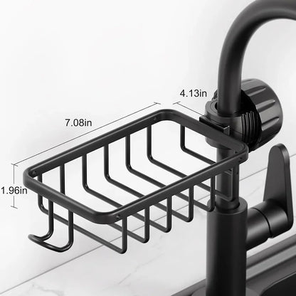 Faucet-Mounted Shower Shelf Bathroom Soap Organizer Rack