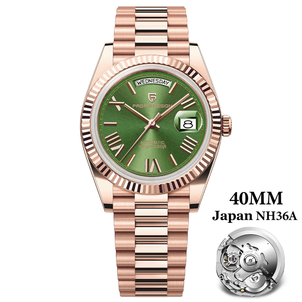 Men's Automatic Luxury Watch With Sapphire Crystal