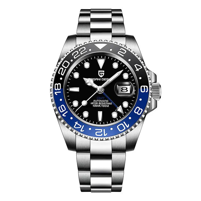 Men's GMT Automatic Watch Stainless Steel 40 mm