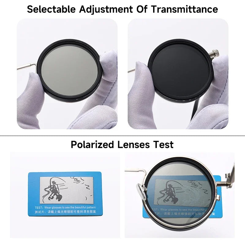 Polarized Round Sunglasses – Adjustable UV400 Shades