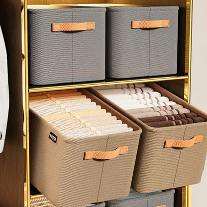 Thickened Clothes Organizer Box for Wardrobe Storage