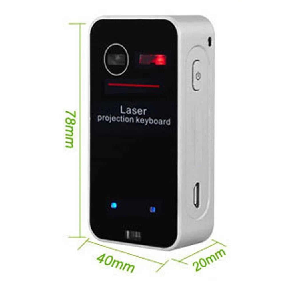 Wireless Laser Projection Keyboard for Mobile Devices