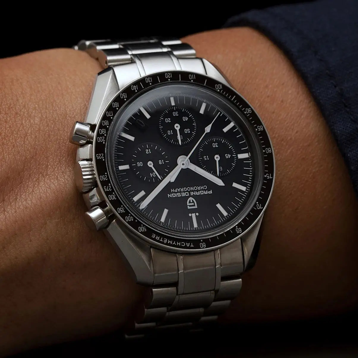 Men’s Moonwatch Chronograph Quartz Watch Sapphire Glass