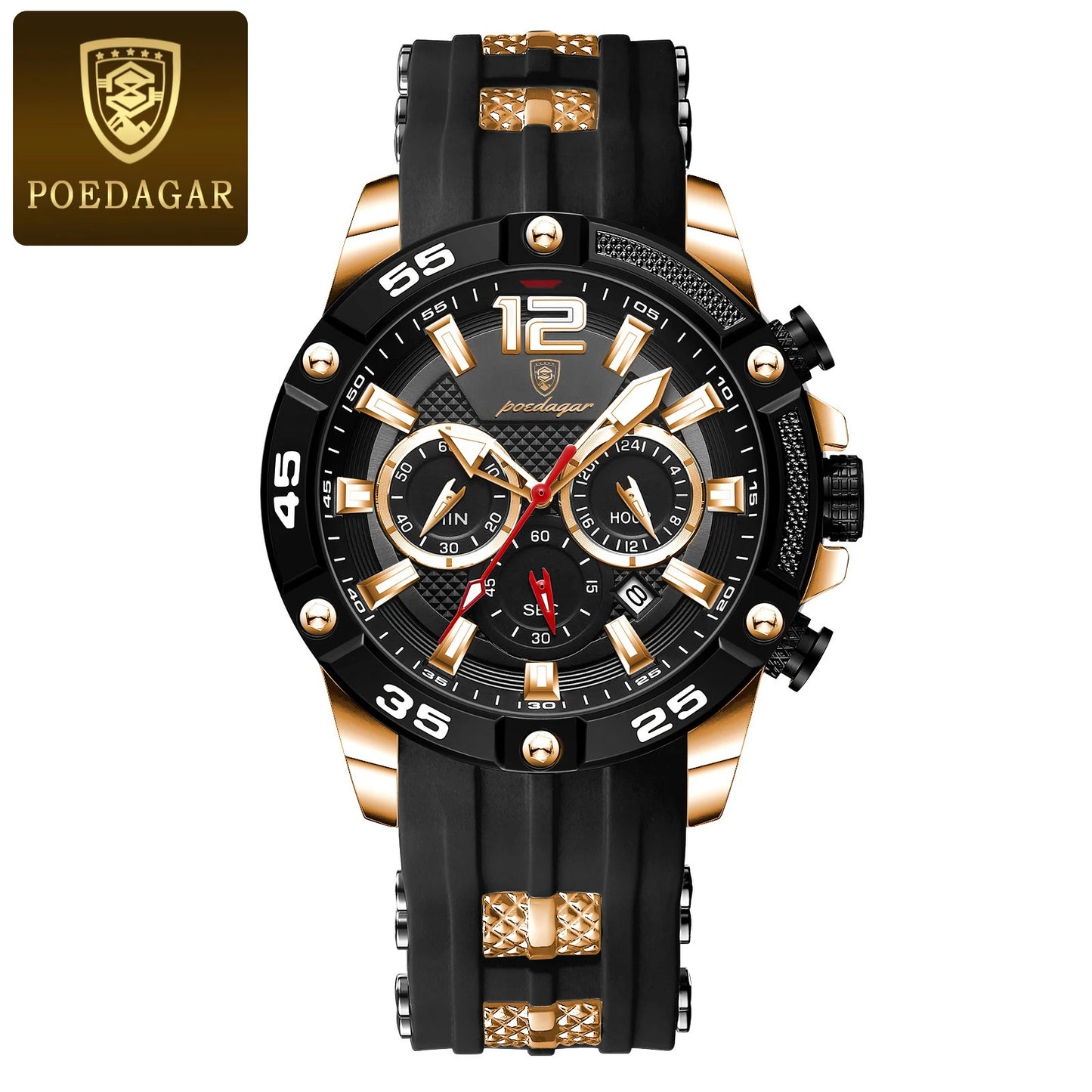 Men’s Chronograph Sports Watch Quartz Waterproof