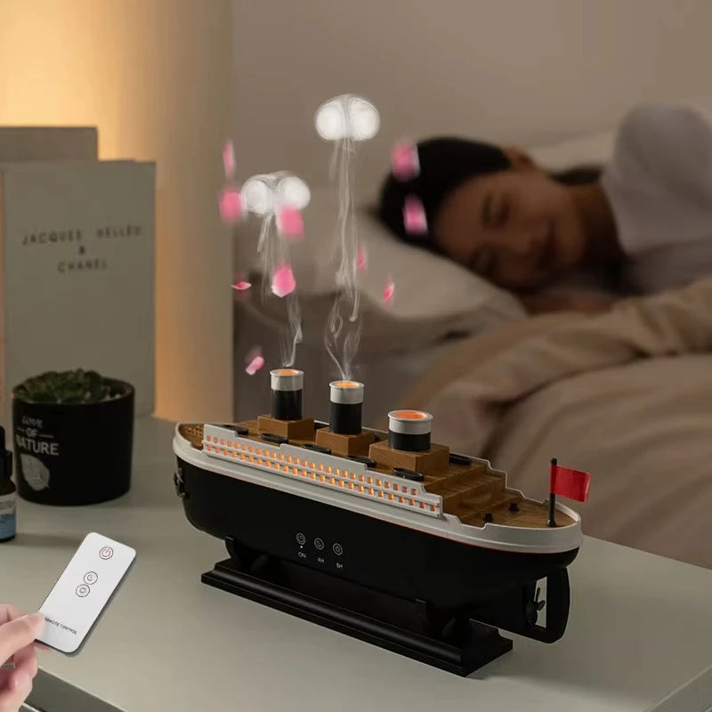 Titanic Ship Ultrasonic Humidifier With Remote Control