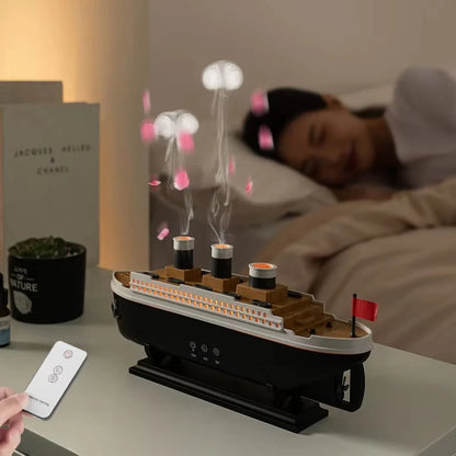 Titanic Ship Ultrasonic Humidifier With Remote Control