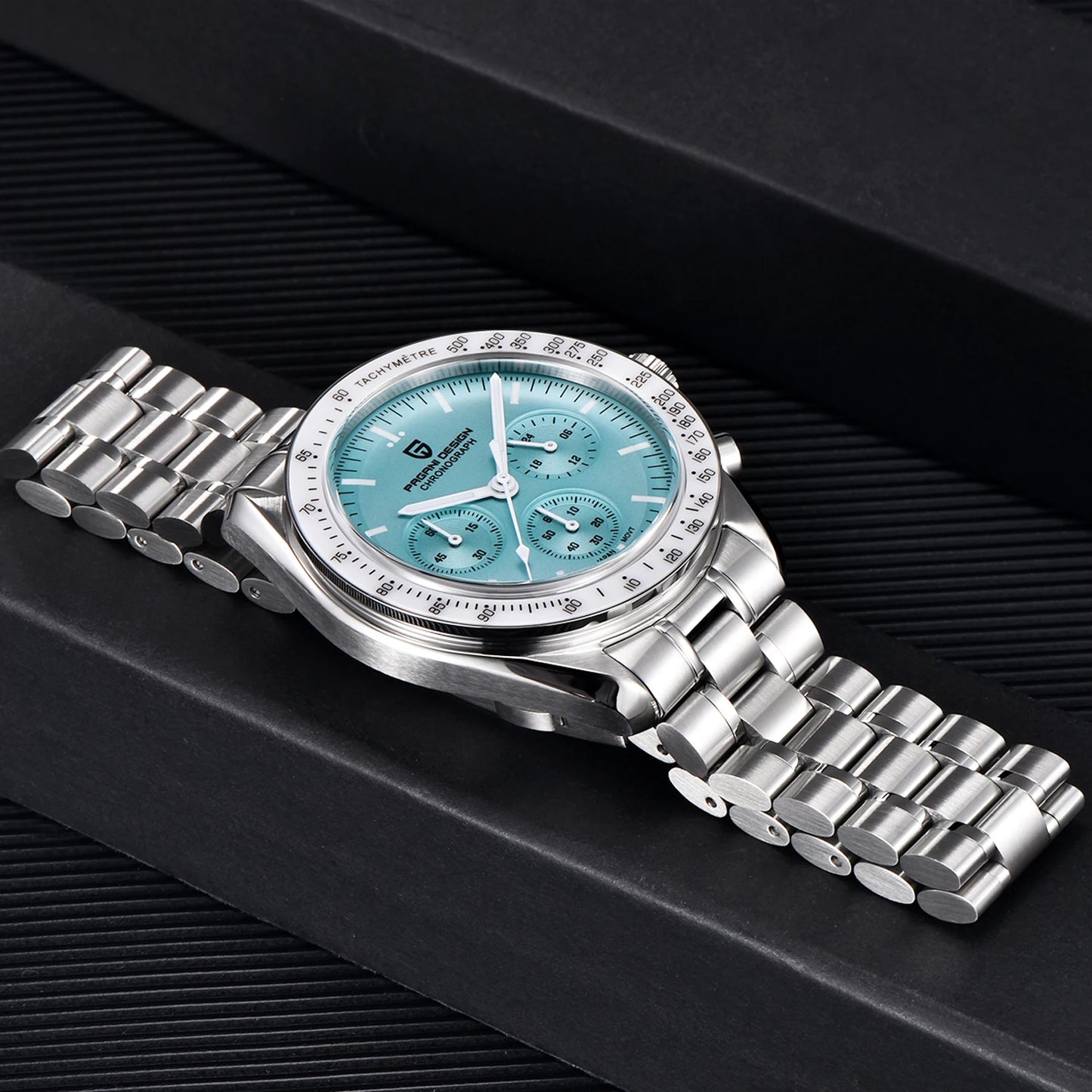 Men’s Moon Chronograph Watch Quartz With Sapphire