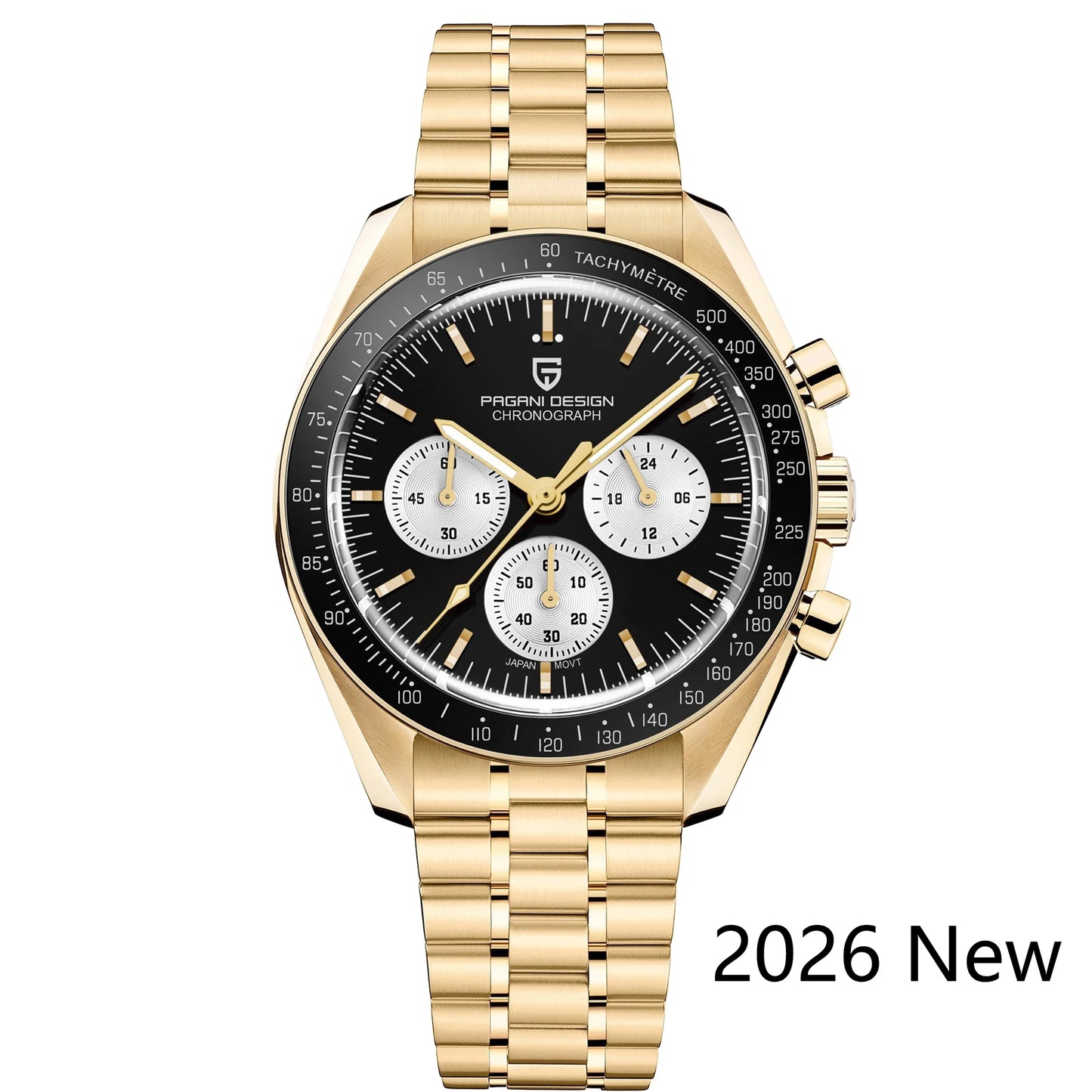 Men's Chronograph Quartz Watch With Sapphire Crystal