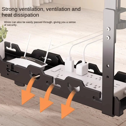 Metal Under Desk Cable Management Tray Storage Rack