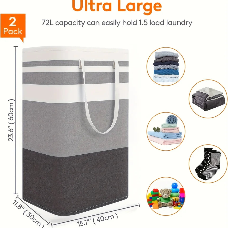 Extra Large Foldable Laundry Hamper with Handles