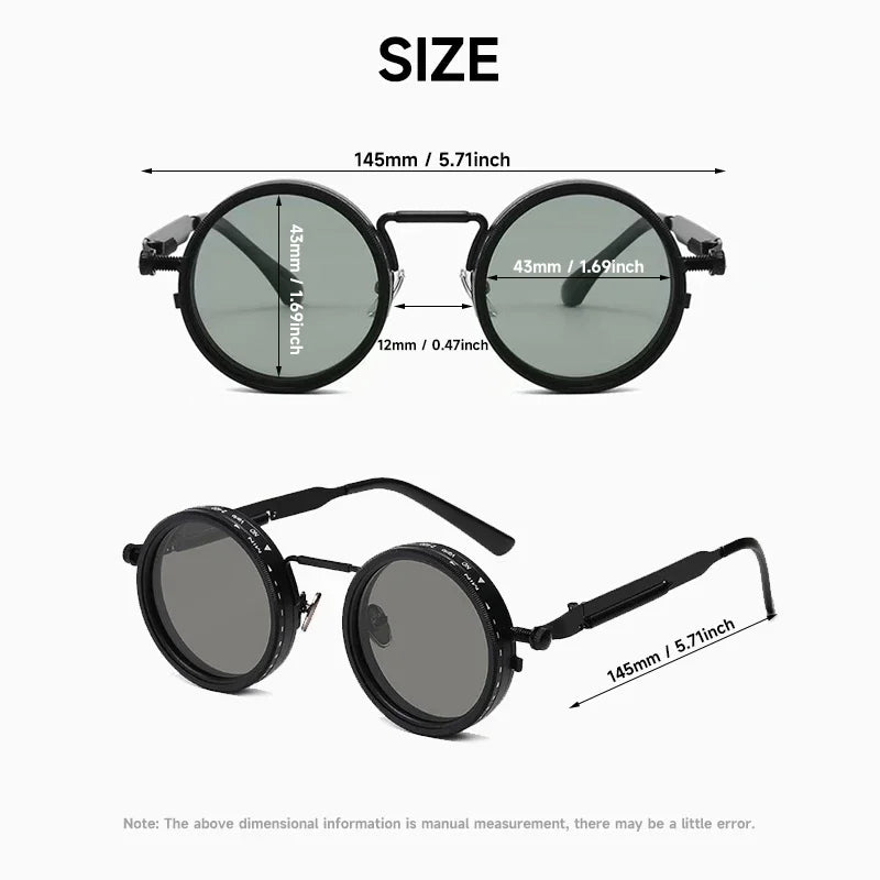 Polarized Round Sunglasses – Adjustable UV400 Shades