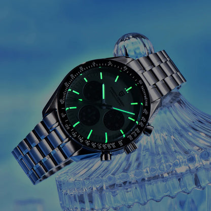 Men’s Vintage Quartz Chronograph Watch With Sapphire