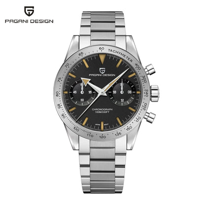 Men’s Retro Chronograph Quartz Watch With Sapphire Glass
