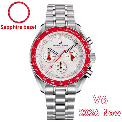 Men's Quartz Chronograph Watch Sapphire Crystal 100M
