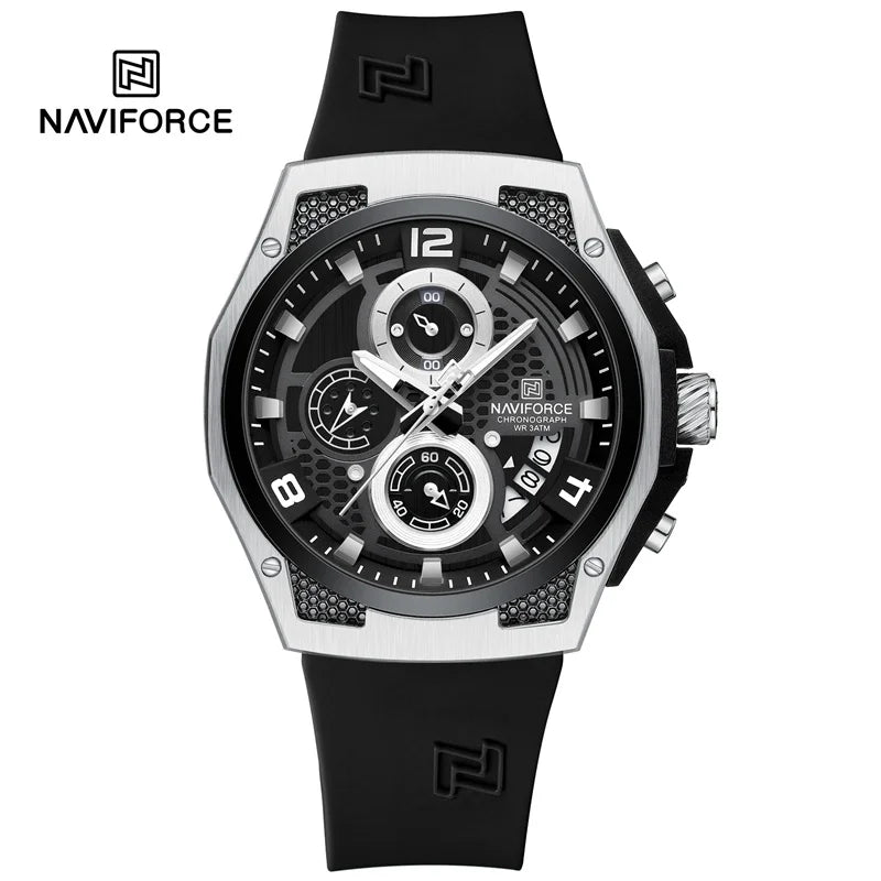 Men’s Sport Quartz Watch With Silicone Strap