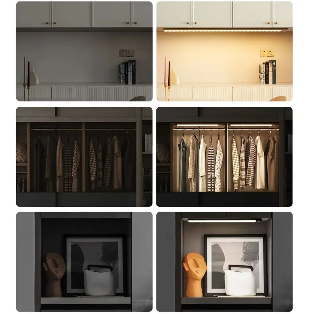 USB Rechargeable LED Cabinet Light with Motion Sensor
