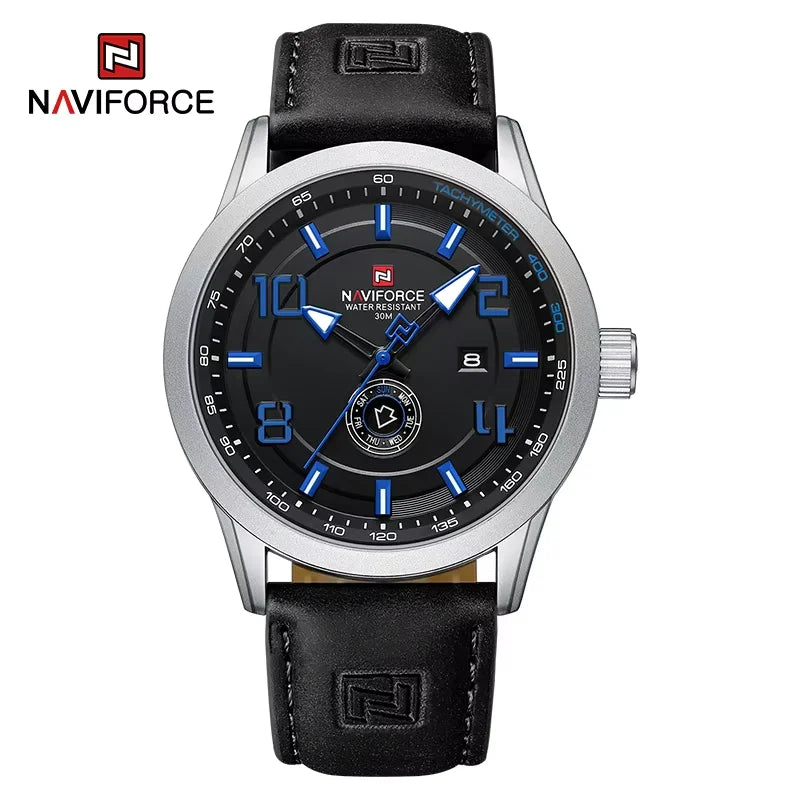 Men’s Sport Quartz Watch With PU Leather Strap